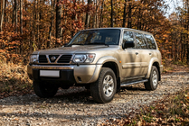 Nissan Patrol Y61 1997–2011 Maydos V1 sidetrin (2 stk., aluminium ↗ rustfrit stål) foto 1