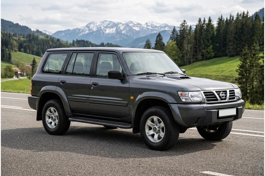 Nissan Patrol Y61 1997–2011 Sidetrin Bosphorus Black (2 stk., aluminium) Image