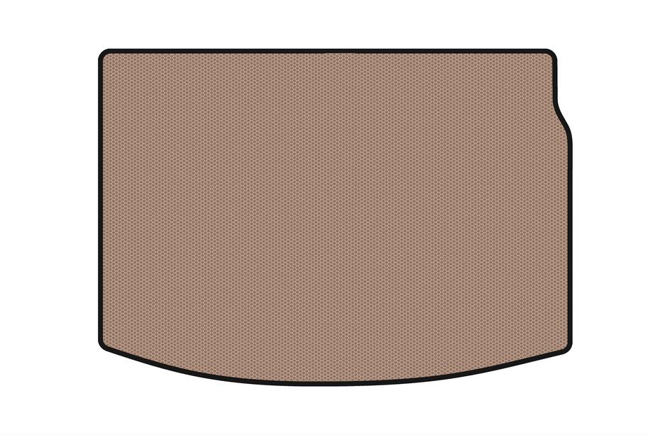 Renault Megane III 2009–2016 Gummibagagerumsmåtte Carsuit (HB, beige) Image