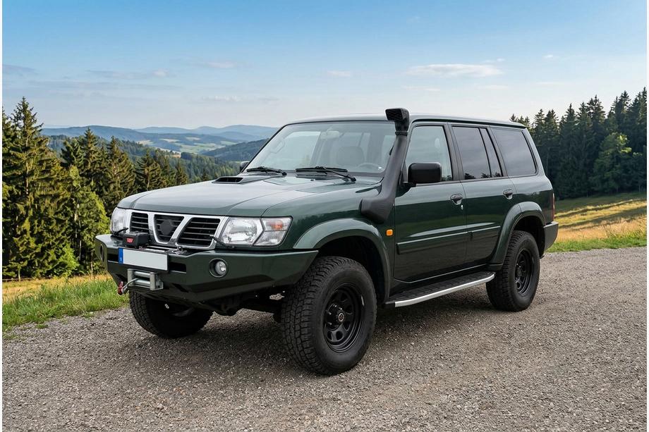 Nissan Patrol Y61 1997–2011 Sidetrin Fullmond (2 stk., aluminium) Image