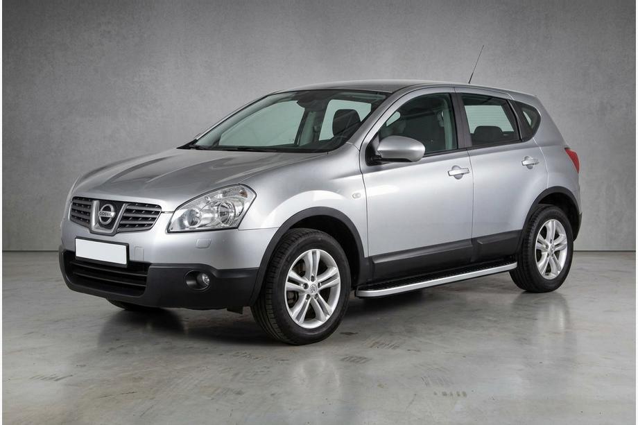 Nissan Qashqai 2007–2010 Sidetrin Tayga Grey (2 stk., aluminium) Image
