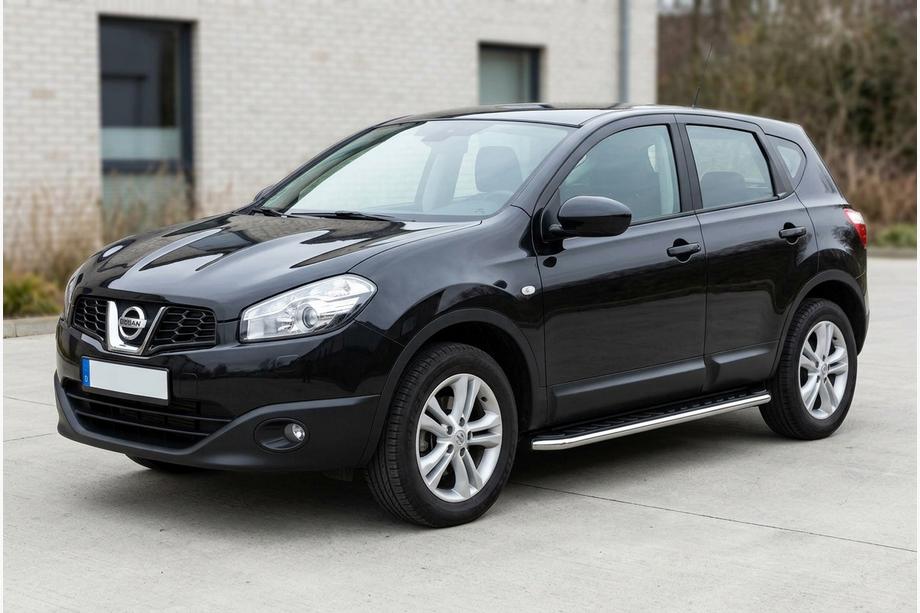 Nissan Qashqai 2010–2014 Maydos V1 sidetrin (2 stk., aluminium ↗ rustfrit stål) Image