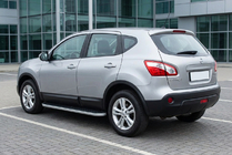 Nissan Qashqai 2010–2014 Sidetrin Tayga Grey (2 stk., aluminium) foto 1
