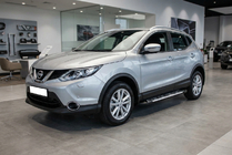 Nissan Qashqai 2014–2021 Sunrise sidetrin (2 stk., aluminium) foto 1