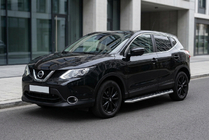 Nissan Qashqai 2014–2021 Maydos V1 sidetrin (2 stk., aluminium ↗ rustfrit stål) foto 1