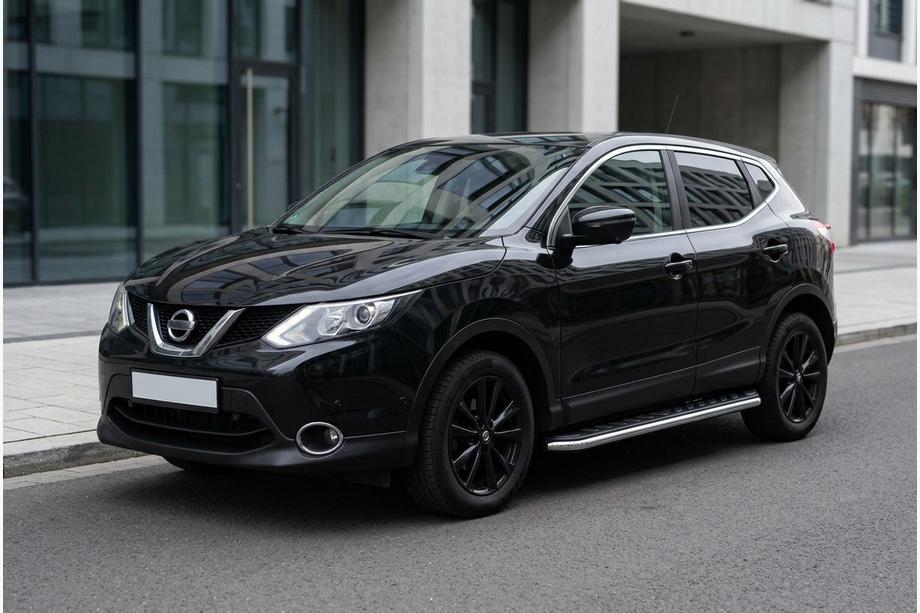Nissan Qashqai 2014–2021 Maydos V1 sidetrin (2 stk., aluminium ↗ rustfrit stål) Image