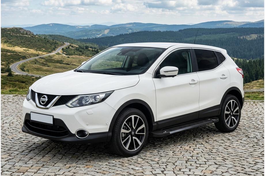 Nissan Qashqai 2014–2021 RedLine Black side trinbrætter (2 stk., aluminium) Image