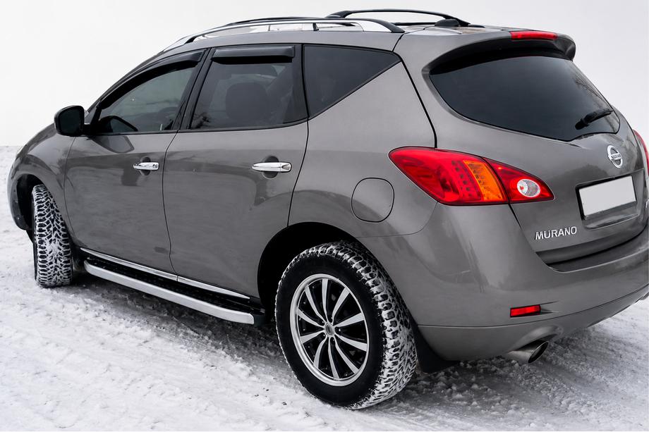 Nissan Murano 2008–2014 Fullmond sidetrin (2 stk., aluminium) Image
