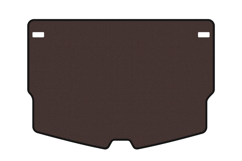 Nissan Note 2012–2020 Gummibagagerumsmåtte Carsuit (HB, brun) Image