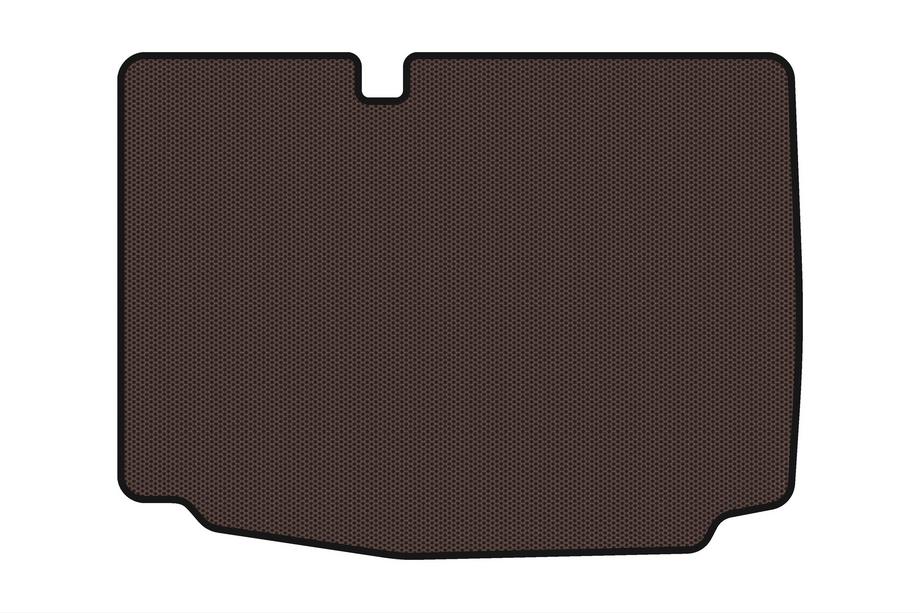 Volkswagen Polo 2010–2017 Gummibagagerumsmåtte Carsuit (HB, 3/5-dørs, brun) Image