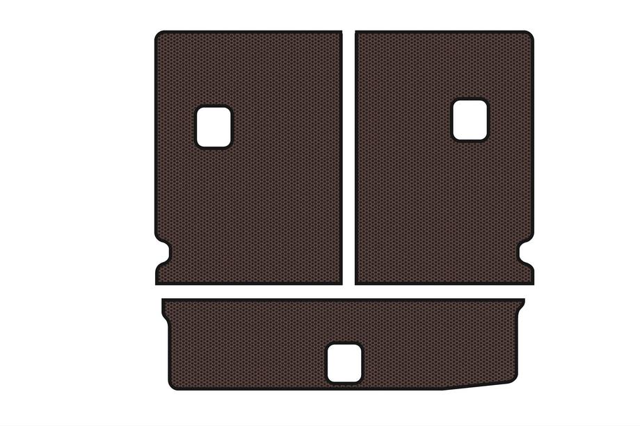Chevrolet Orlando 2010–2018 Gummimåtte til bagagerum Carsuit V-1 (Brun) Image