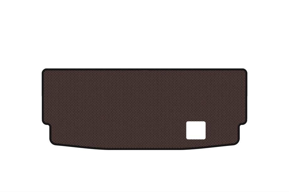Mercedes GL-klasse X164 2006–2012 Gummibagagerumsmåtte Carsuit (7-sæders med 3. sæderække oppe, brun) Image