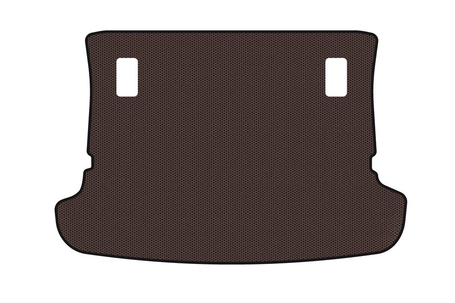 Toyota Corolla Verso 2004–2009 Gummibagagerumsmåtte Carsuit (7-personers, brun) Foto 1