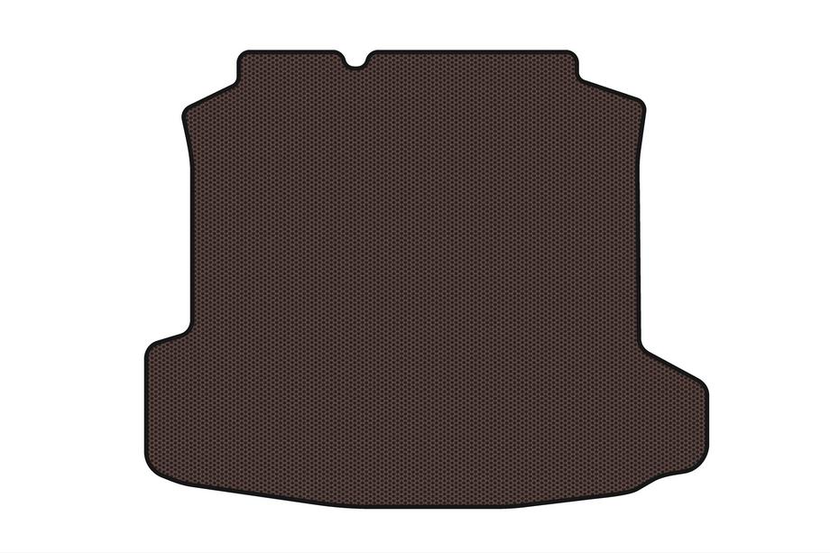 Volkswagen Polo 2010–2017 Gummibagagerumsmåtte Carsuit (SD, brun) Image