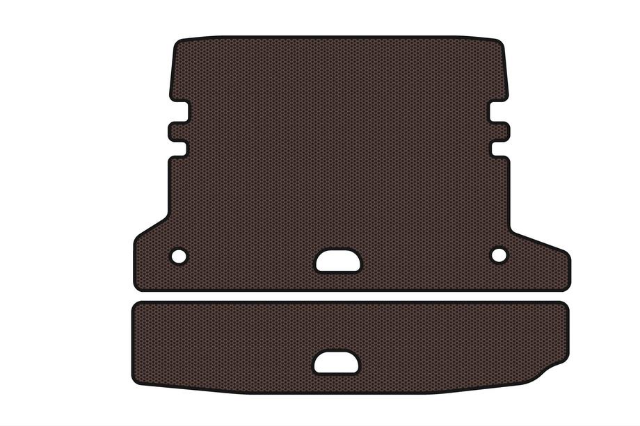 BMW 3-serie F30/F31 2012–2019 Gummimåtte til bagagerum Carsuit V-2 (til F-31, brun) Image