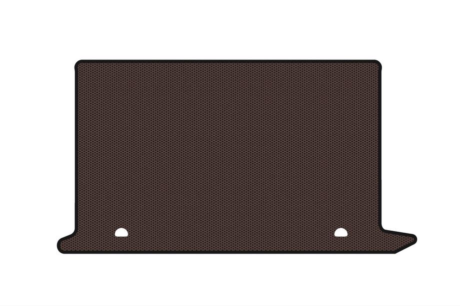 Fiat Doblo II 2010–2022 Gummimåtte til bagagerum Carsuit V2 (Brun) Image