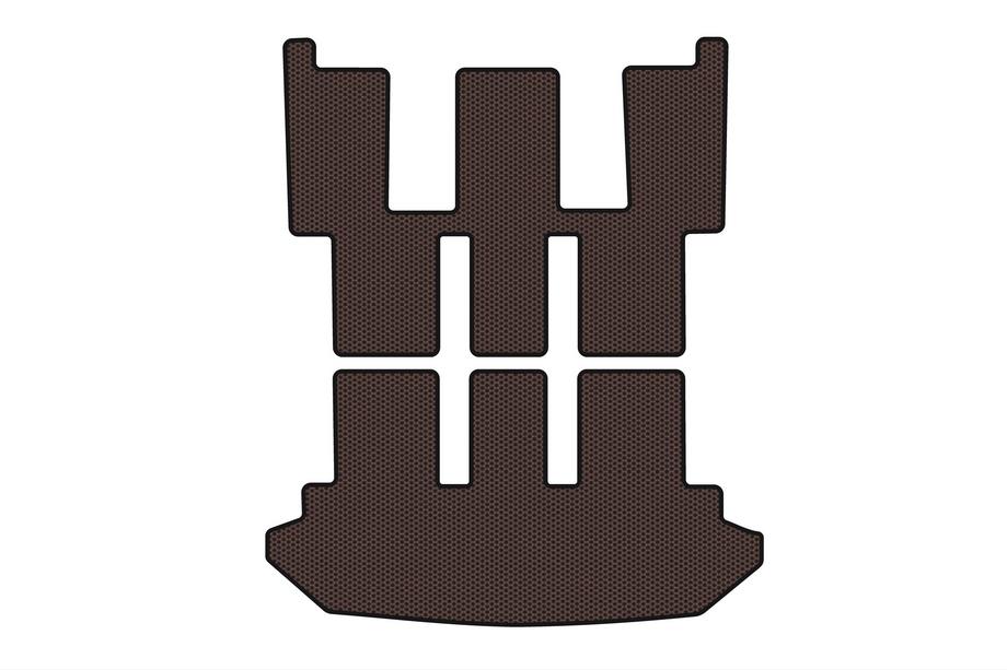 Citroen C-8 2002–2014 Gummimåtte til bagagerum Carsuit V2 (Brun) Image