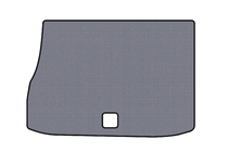 Citroen DS-5 2011–2015 Gummibagagerumsmåtte Carsuit (HB, Hybrid/automatgear, grå) foto 1