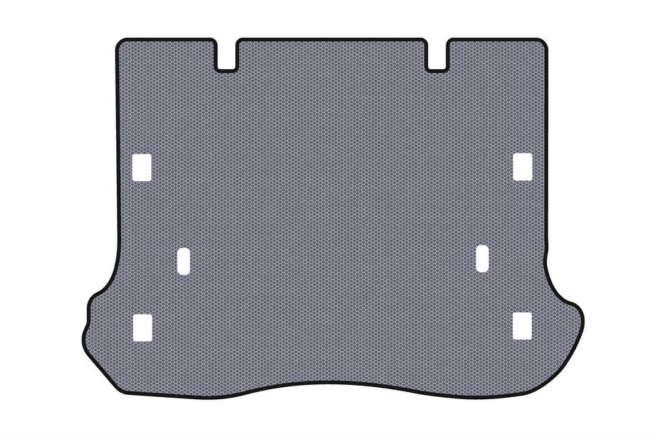 Jeep Grand Cherokee WK 2004–2010 Gummibagagerumsmåtte Carsuit V-2 (Grå) Image