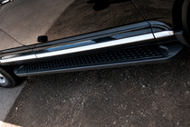 Porsche Cayenne 2003–2010 Allmond Black sidetrin (2 stk., aluminium) foto 2