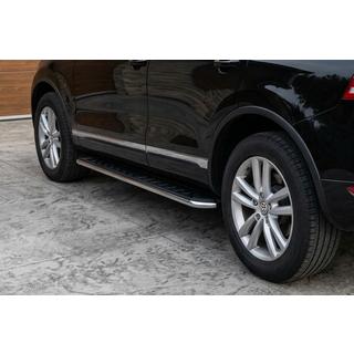 Maydos V1 sidetrin (2 stk., aluminium ↗ rustfrit stål) Porsche Cayenne 2003–2010 foto 1
