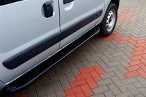 Renault Kangoo 1998–2008 Sidetrin Allmond Black (2 stk., aluminium) foto 1