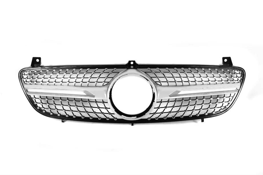 Mercedes Vito W639 2004–2014 B-varer Frontgrill Diamond Silver (2004-2010) Image
