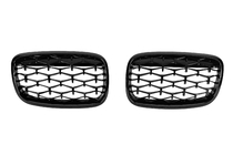 BMW X5 E70 2007–2013 Kidney-grill Diamond Black (blank højglans) foto 1
