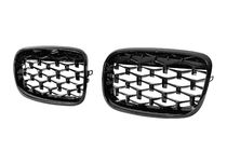 BMW X5 E70 2007–2013 Kidney-grill Diamond Black (blank højglans) foto 3
