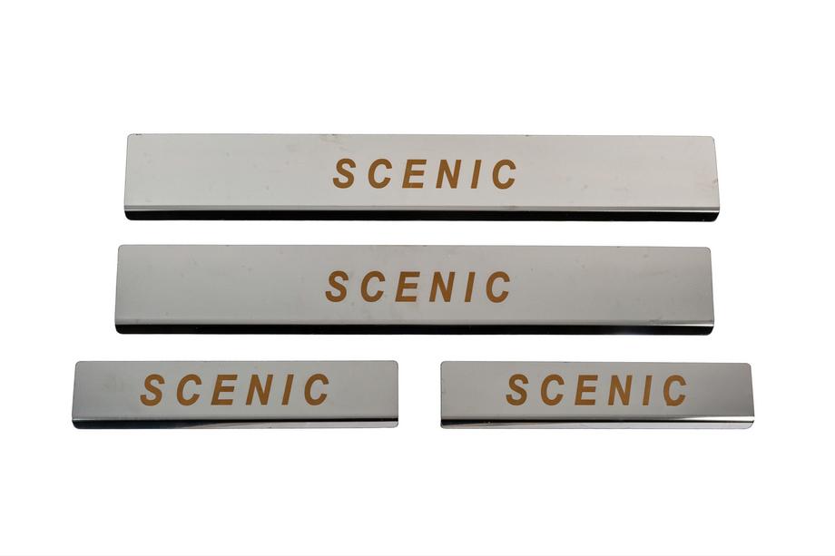 Renault Scenic/Grand 2009–2016 Carmos dørtrinslister (4 stk., rustfrit stål) Image