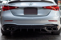 Mercedes C-klasse W206 2022– Bagdiffuser med udstødningstips (AMG C63-design) foto 1