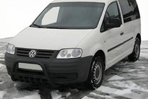 Volkswagen Caddy 2004–2010 Frontbøjle WT004 Black (rustfrit stål) foto 1