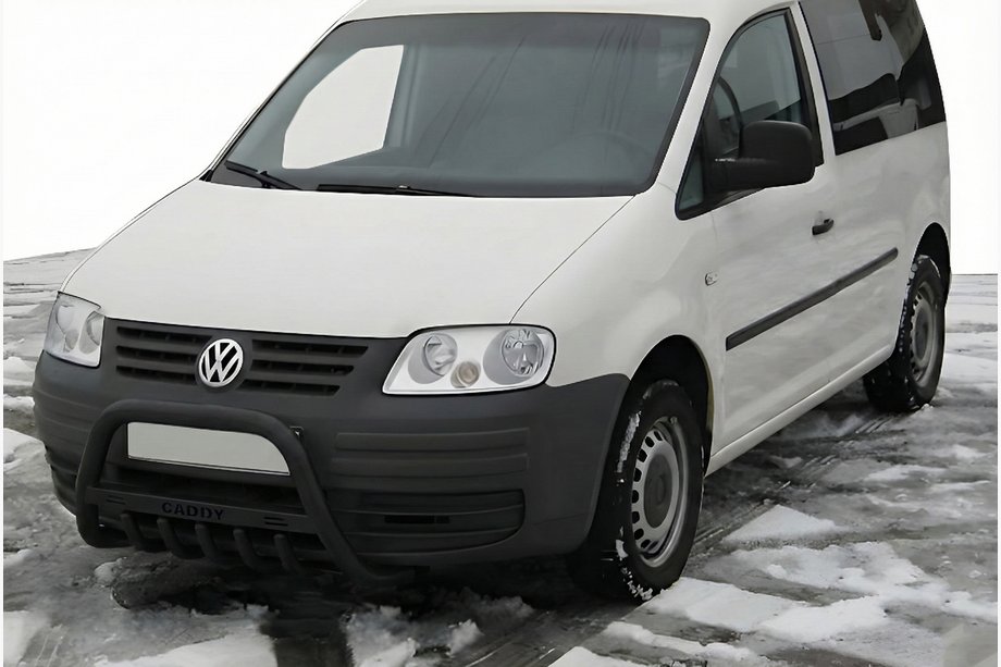 Volkswagen Caddy 2004–2010 Frontbøjle WT004 Black (rustfrit stål) Image