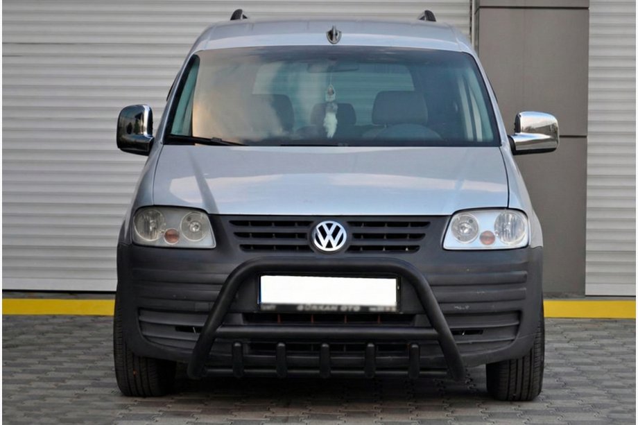 Volkswagen Caddy 2004–2010 Bullbar WT003 Black (rustfrit stål) Image