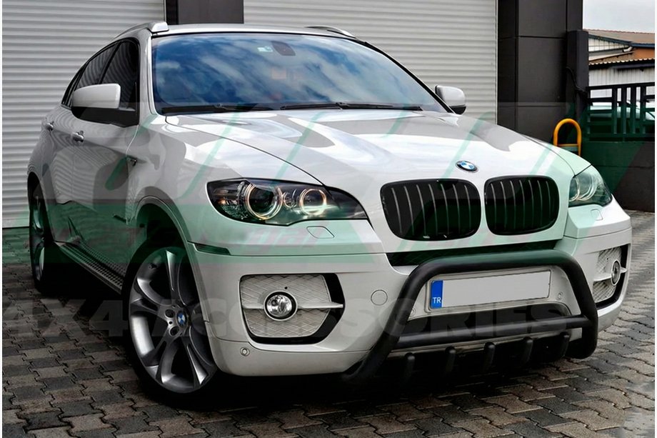 BMW X5 E70 2007–2013 Bullbar WT003 Black (rustfrit stål) Image