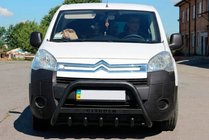 Citroen Berlingo 2008–2018 Frontbøjle WT004 Black (rustfrit stål) foto 2