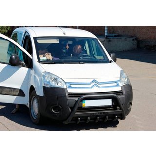 Frontbøjle WT004 Black (rustfrit stål) Citroen Berlingo 2008–2018 foto 3