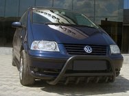Volkswagen Sharan 1995–2010 Bullbar WT003 Black (rustfrit stål) foto 1