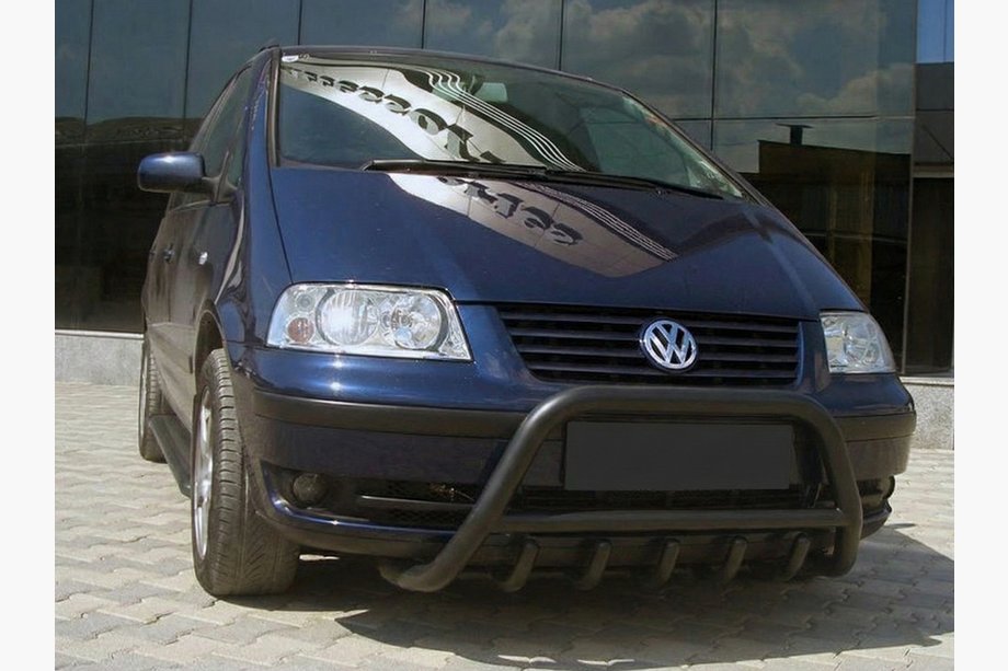 Volkswagen Sharan 1995–2010 Bullbar WT003 Black (rustfrit stål) Image