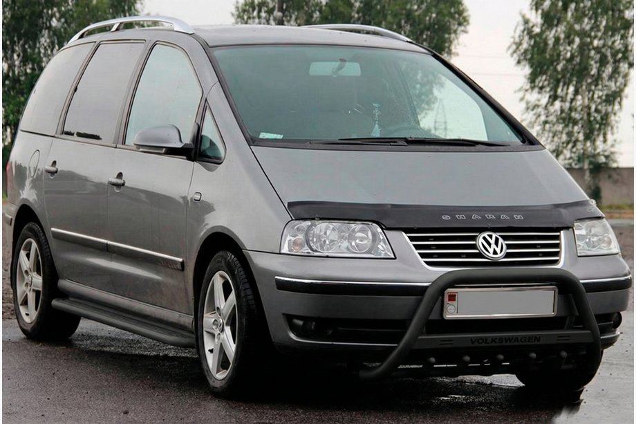 Volkswagen Sharan 1995–2010 Frontbøjle WT004 Black (rustfrit stål) Image