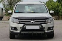 Volkswagen Tiguan 2007–2016 Bullbar WT003 Black (rustfrit stål) foto 4