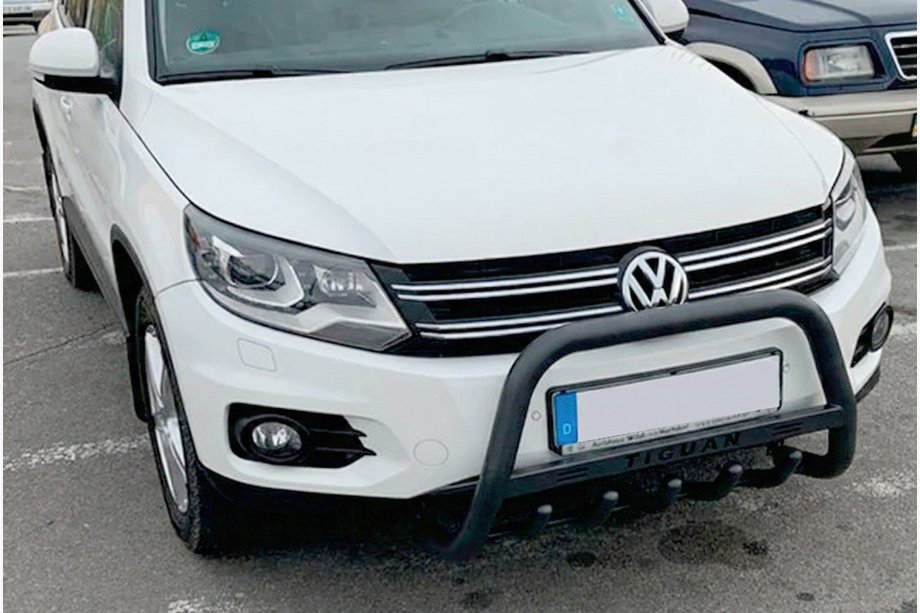 Volkswagen Tiguan 2007–2016 Frontbøjle WT004 Black (rustfrit stål) Image