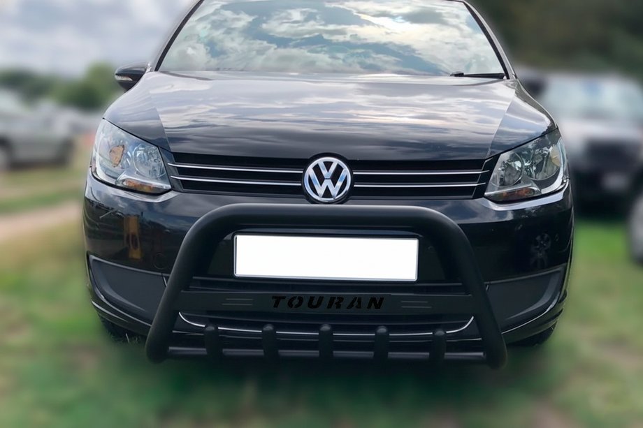 Volkswagen Touran 2003–2010 Frontbøjle WT004 Black (rustfrit stål) Image