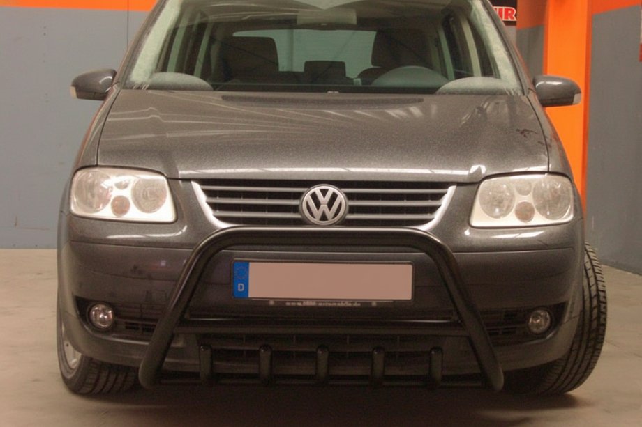 Volkswagen Touran 2003–2010 Bullbar WT003 Black (rustfrit stål) Image