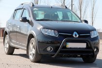 Renault Sandero 2013–2022 Bullbar WT003 Black (rustfrit stål) foto 3