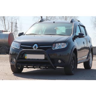 Bullbar WT003 Black (rustfrit stål) Dacia Sandero 2013–2020 foto 1