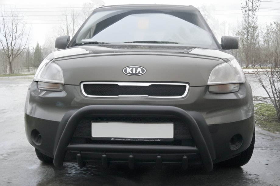 Kia Soul I 2008–2013 Bullbar WT003 Black (rustfrit stål) Image