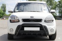 Kia Soul I 2008–2013 Frontbøjle WT004 Black (rustfrit stål) foto 1