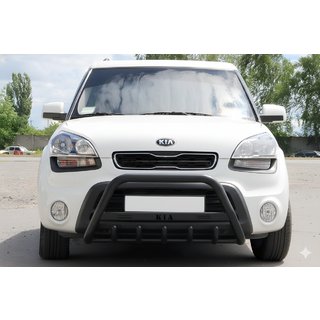 Frontbøjle WT004 Black (rustfrit stål) Kia Soul I 2008–2013 foto 1