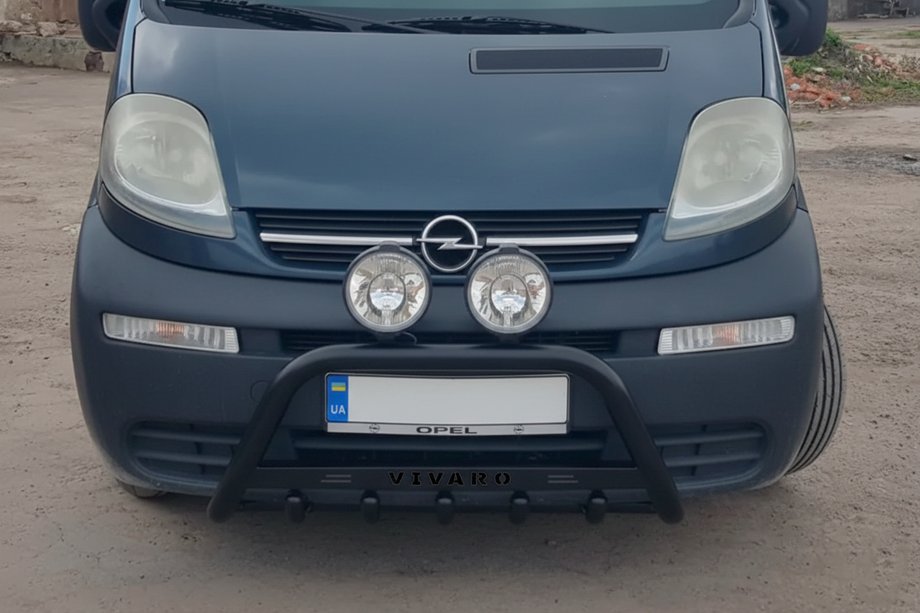Opel Vivaro 2001–2015 Kængurubøjle WT004 Black (rustfrit stål) Image